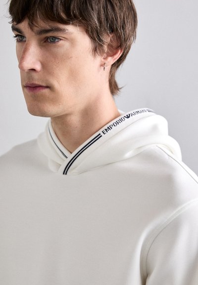 Emporio Armani FELPA - Hanorac - bianco caldo