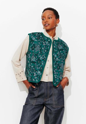 PALOMA RÉVERSIBLE - Veste sans manches - vert émeraude