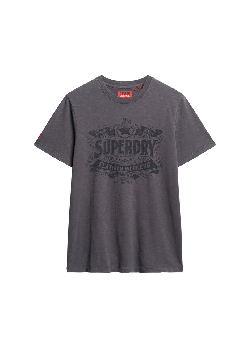 Superdry & Co T-shirt print grijs Superdry & Co T-shirt print grijs