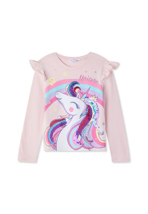 CON STAMPA UNICORNO - Maglietta a manica lunga - rosa cipria