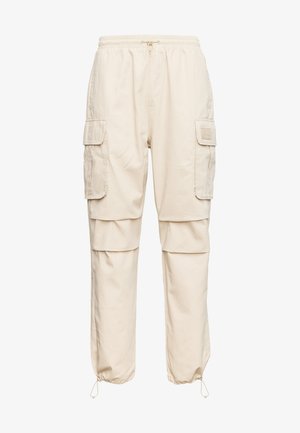 RUBBER SIGNATURE PANTS UNISEX - Cargo trousers - beige