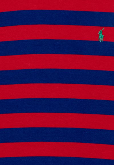 Polo Ralph Lauren STRIPED COTTON JERSEY TEE - Apdrukāts T-krekls - red/classic azure