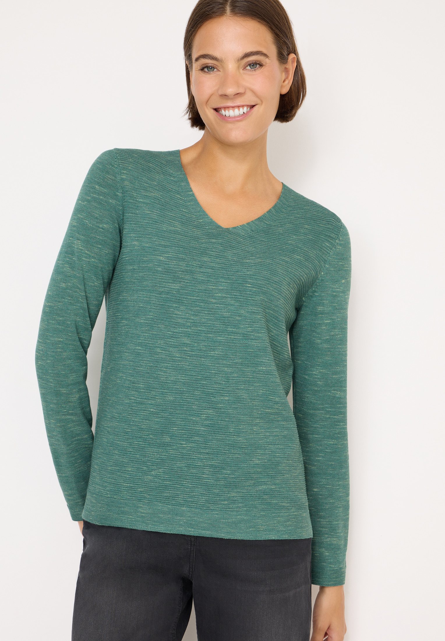V Ausschnitt Cecil Pullover Baumwolle Cecil V-NECK Strickpullover