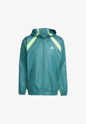 adidas Performance Windjack - preloved teal   lime burst