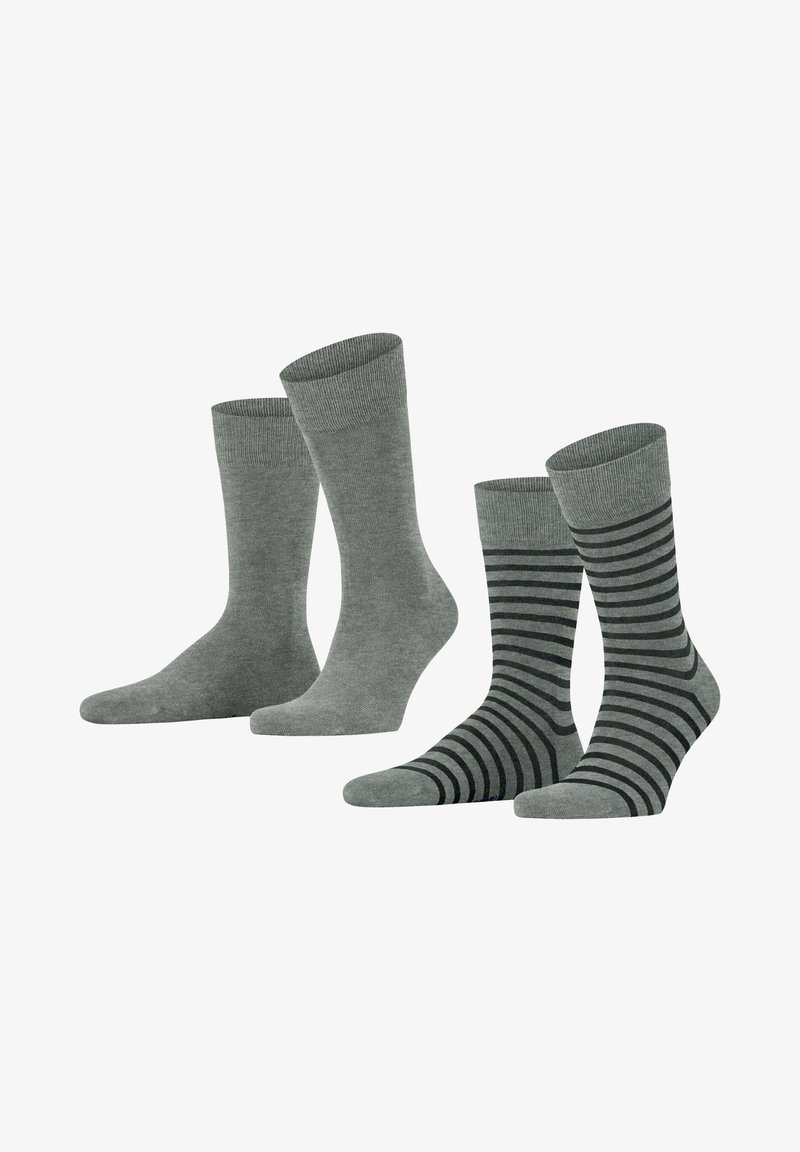 Esprit FINE STRIPE 2-PACK - Socken - light grey