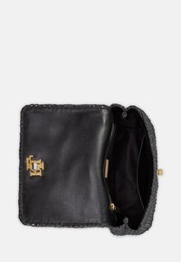 Lauren Ralph Lauren WOVEN STRAW MEDIUM SOPHEE BAG - Soma ar siksnu pāri ķermenim - black