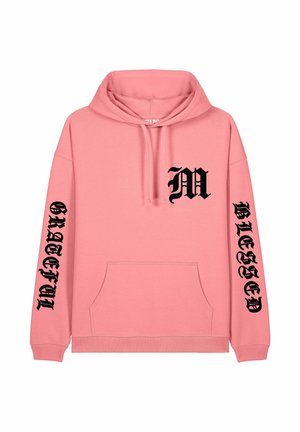 BLESSED GRATEFUL EMBROIDERY UNISEX - Hoodie - pink