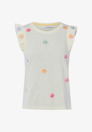Nümph, NÜMPH T-SHIRT NUNESSA - Print T-shirt - ecru