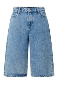 PCSKY JORTS - Denim shorts - medium blue denim