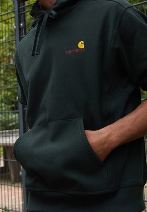 Mikina s kapucí - dark green