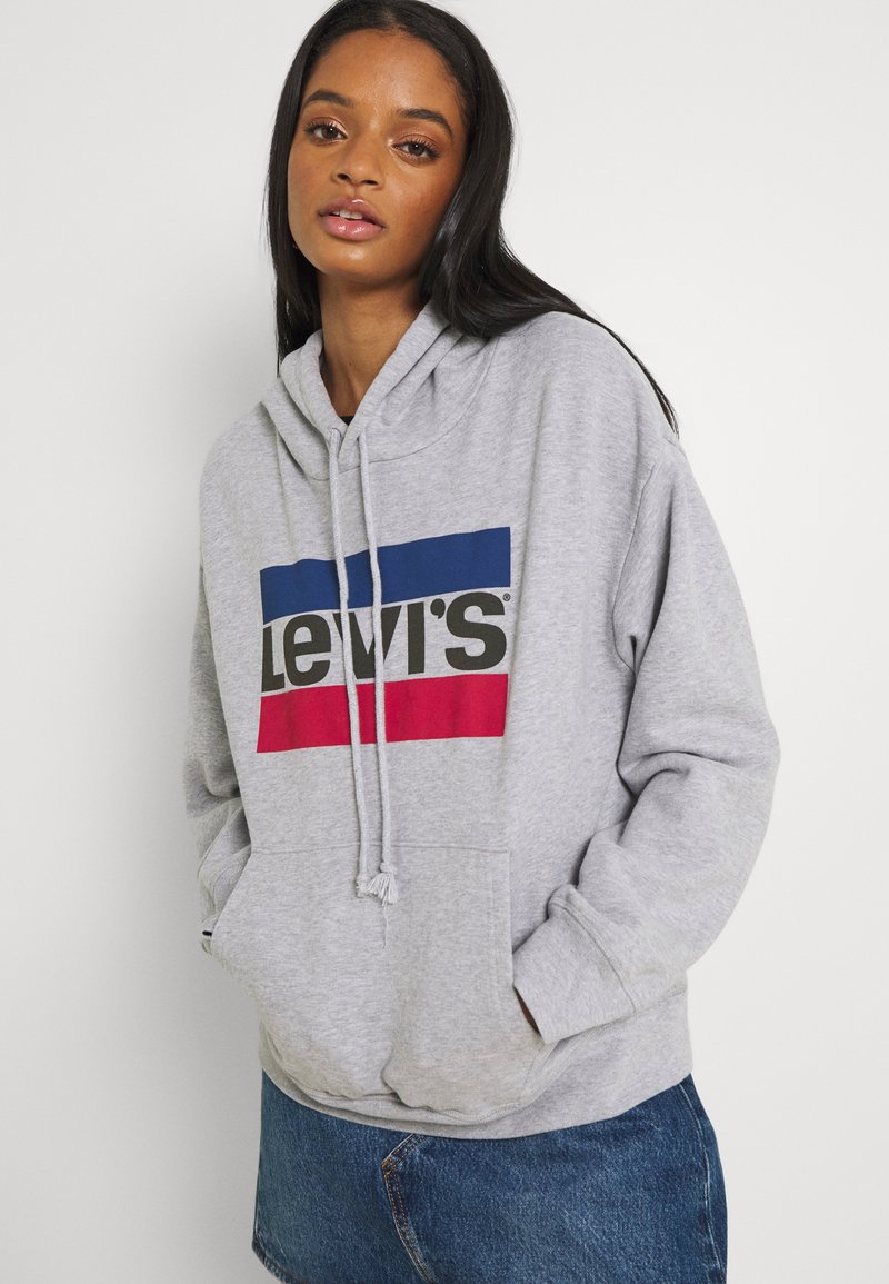 Levi's® GRAPHIC STANDARD - Hoodie - heather grey/grey - Zalando.ie