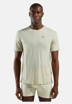 CREW NECK SS - Sport T-Shirt - grau