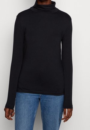 Langærmet T-shirt - black