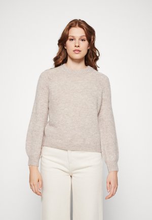 VILA VIJAMINA O-NECK L S - NOOS - Jersey de punto - natural melange