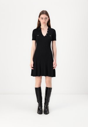 PAULA POLO NECK  - Robe pull - jet black