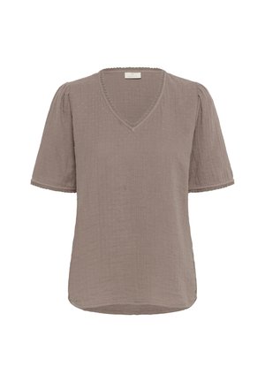 Kaffe MAI - Print T-shirt - deep taupe