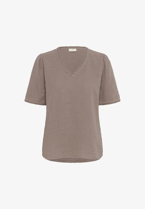 Kaffe MAI - Print T-shirt - deep taupe
