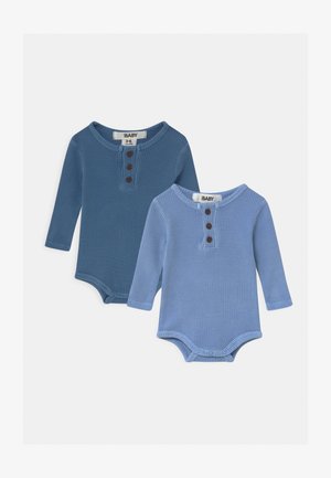 LONG SLEEVE BUBBYSUIT 2 PACK - Body - powder puff/petty blue