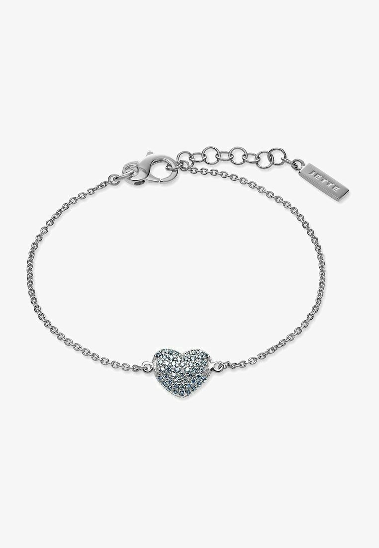 JETTE ZIRKONIA - Bracelet - silberfarben