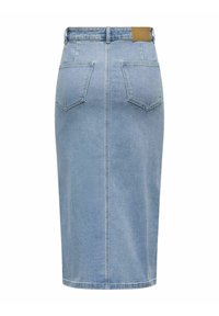 ONLY SIRI FRONT SLIT - Pennkjol - light blue denim