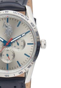 Zalando Us Polo Assn Watch Blue Polo Montre à Aiguilles Silver