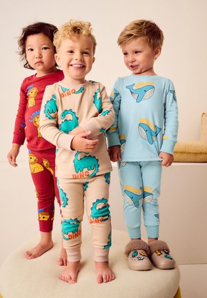 Next SNUGGLE 3 PACK SET - Nachtwäsche Set - red blue neutral animal