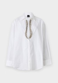 CAPIRAI CON RICAMO A MANO - Bluza z gumbi - radiant white