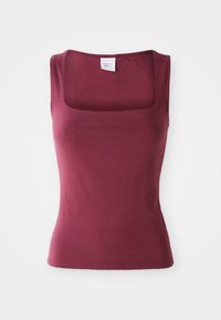 SQUARE TANK - Top - tawny port