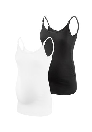 2 PACK - Camiseta interior - schwarz/weiß