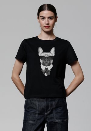 EIN FESCHER HUND - T-shirt print - black