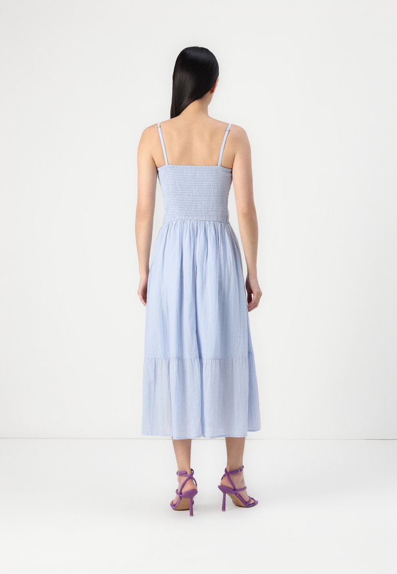 Hollister Co. DROP WAIST MAXI - Day dress - blue - Zalando.ie