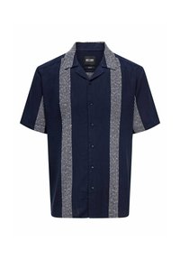 Only & Sons KURZARM RESORT- KRAGEN KNOPFLEISTE - Hemd - blau