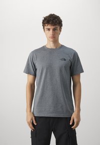 The North Face - SIMPLE DOME TEE - T-shirt basic - medium grey heather Miniatuurafbeelding 1