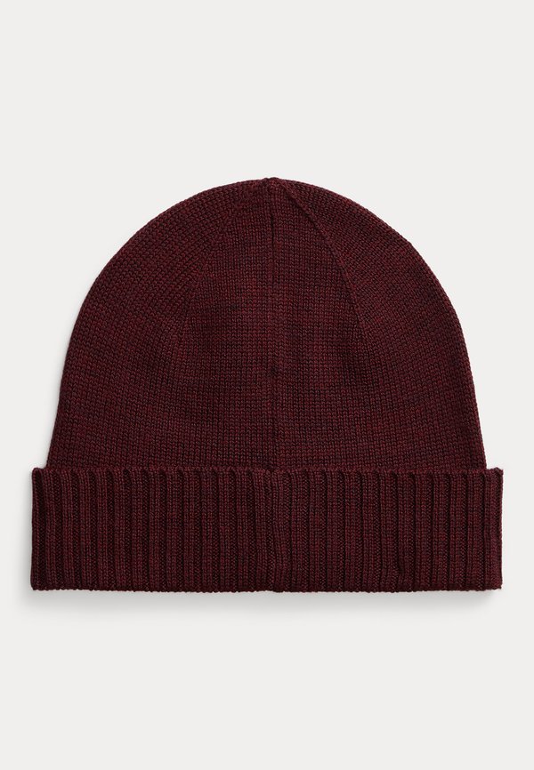 SIGNATURE PONY WOOL BEANIE - Beanie - aged wine heather2