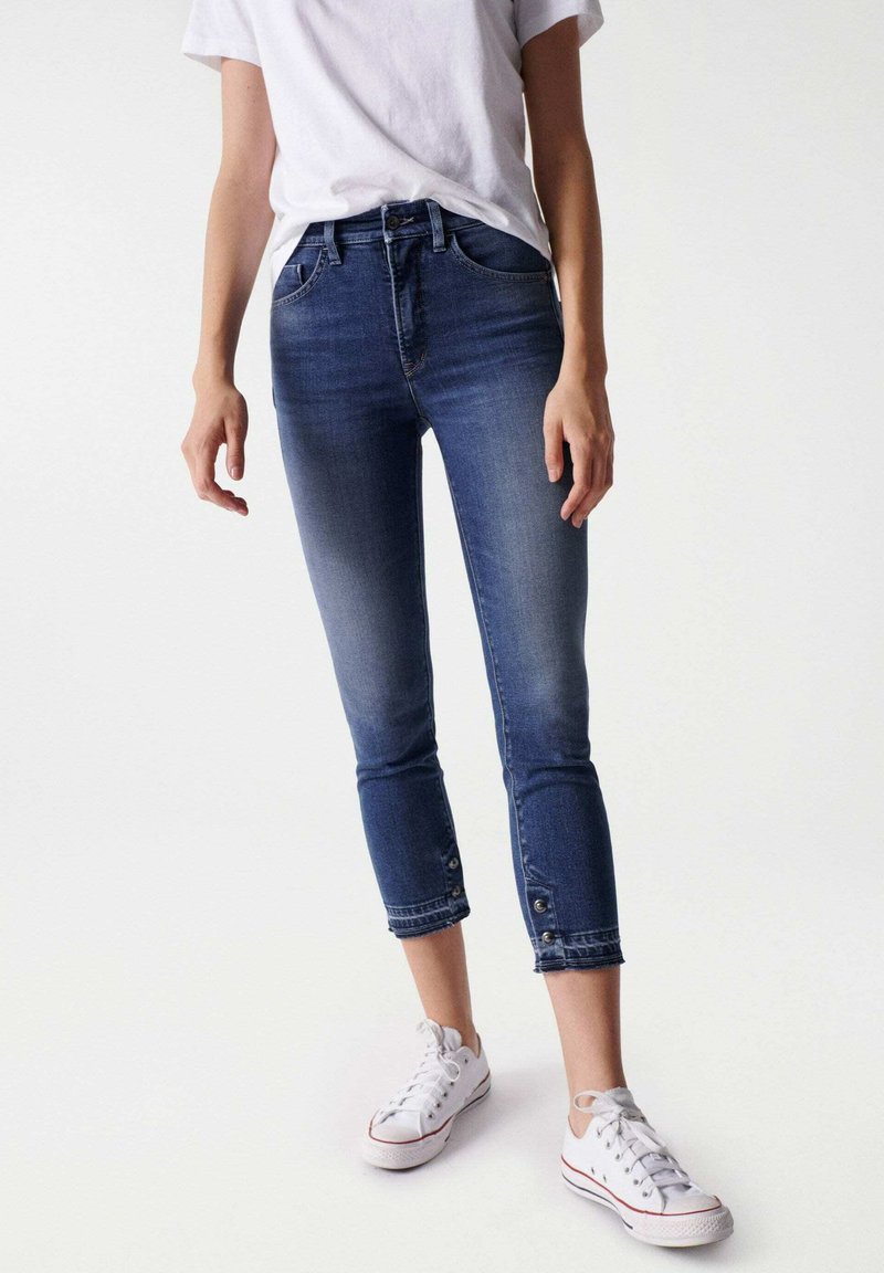 Salsa Jeans FAITH PUSH IN CROPPED SLIM Vaqueros pitillo blue/azul