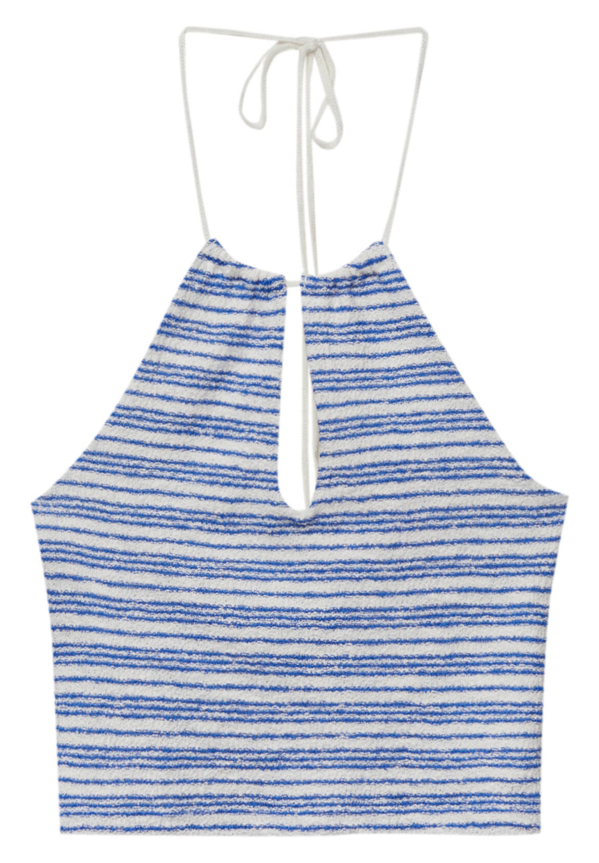 Striped halter top