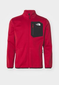 CREST  - Sweat zippé - garnet red/black