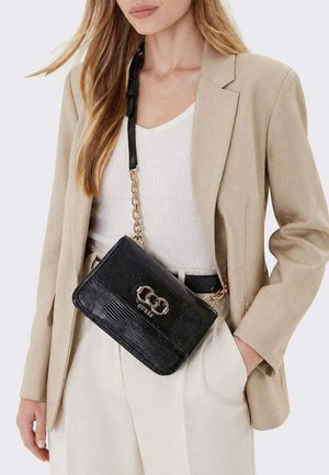 Guess, GUESS SAC BANDOULIÈRE ANADELA 3 COMP SATCH BLACK - Sac bandoulière - black bla