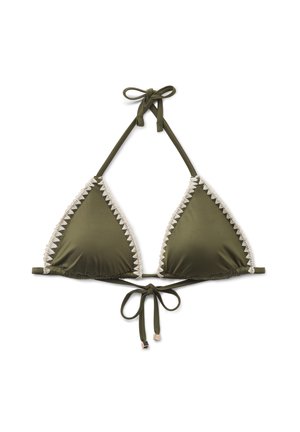 Calzedonia, REFINED SHINE TRIANGLE - Haut de bikini - green
