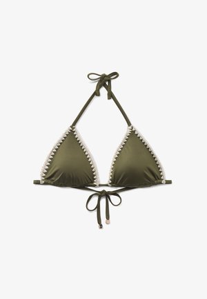 Calzedonia, REFINED SHINE TRIANGLE - Haut de bikini - green