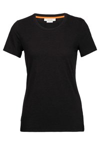 MERINO BLEND CENTRAL CLASSIC - Basic T-shirt - BLACK