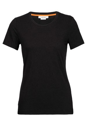 icebreaker MERINO BLEND CENTRAL CLASSIC - Basic T-shirt - BLACK