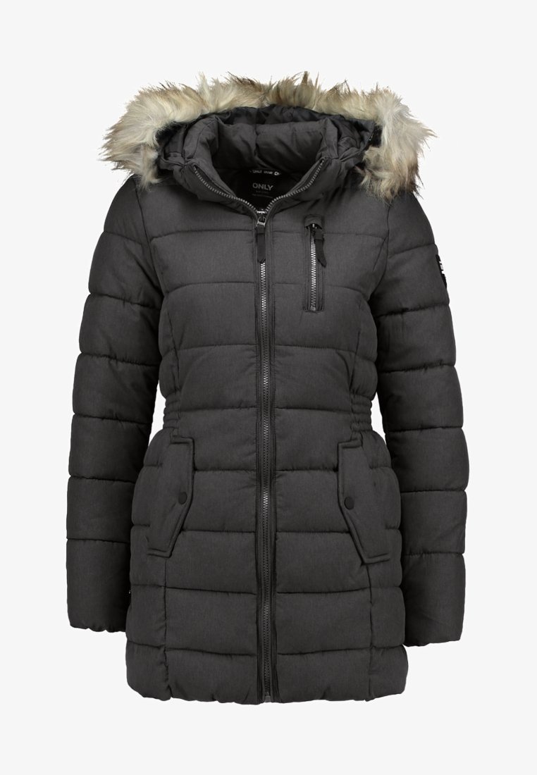 ONLY ONLNORTH COAT Wintermantel black melange schwarz meliert