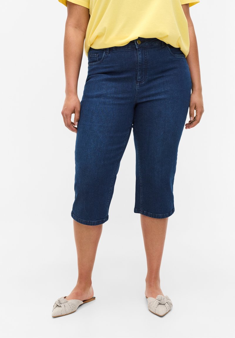 Zizzi Farkkushortsit - dark blue