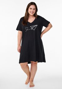 Zizzi Camicia da notte - black fly