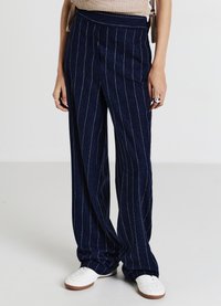 Calliope STRAIGHT  - Pantalon classique - var blu