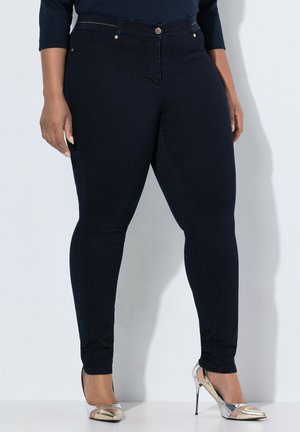 GLITTER STRIPE - Skinny džíny - dark marine
