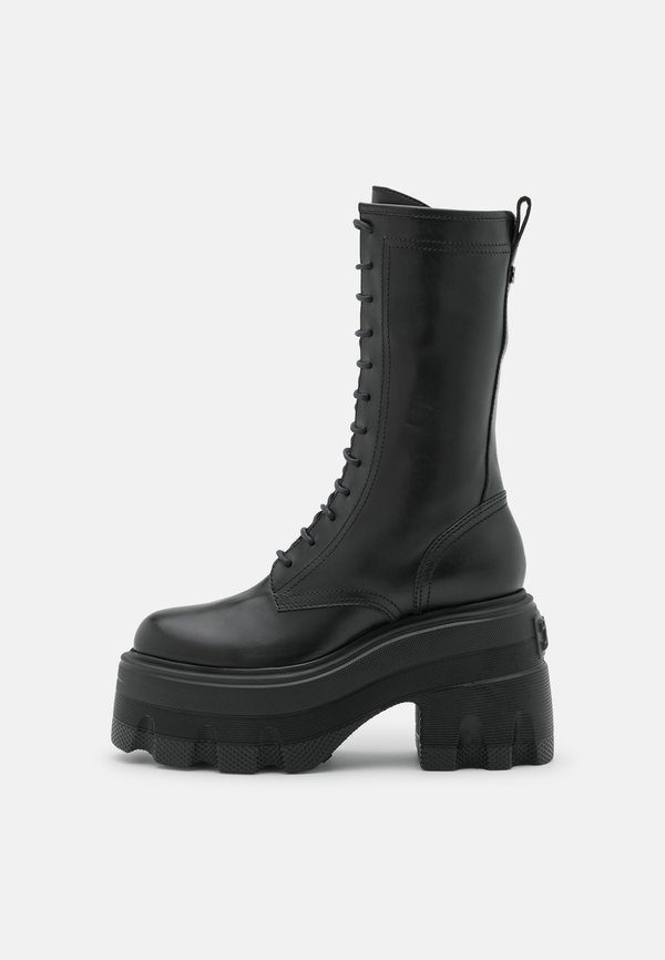 MAXXI CHAIN - High heeled boots - nero