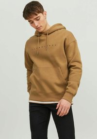 Jack & Jones JJESTAR  HOOD - Sweatshirt - otter