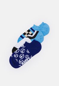 Happy Socks - PEACE NO SHOW UNISEX 3 PACK - Trumpos sportinės kojinės - navy Miniatiūros vaizdas 1